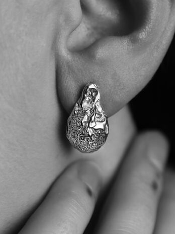 kolczyki łezki nieregularne