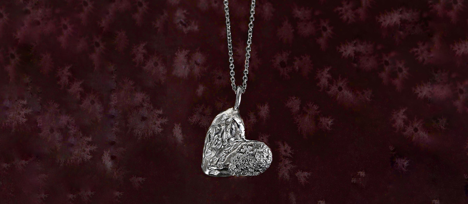 naszyjnik nieregularne serce